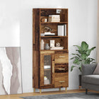 Tall cabinet with drawer Old Wood 69.5 x 34 x 180 cm Treated wood