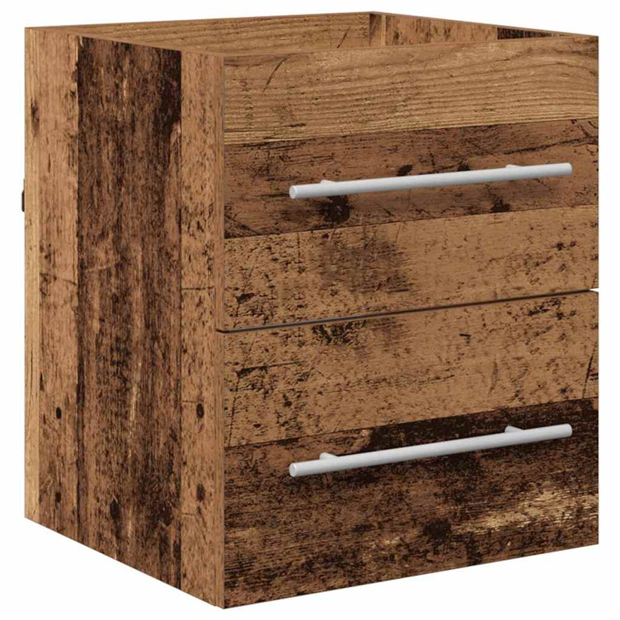 Badkamertenk te kast met lade Oud Hout 41 x 38,5 x 48 cm
