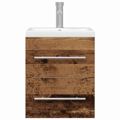 Badkamertenk te kast met lade Oud Hout 41 x 38,5 x 48 cm