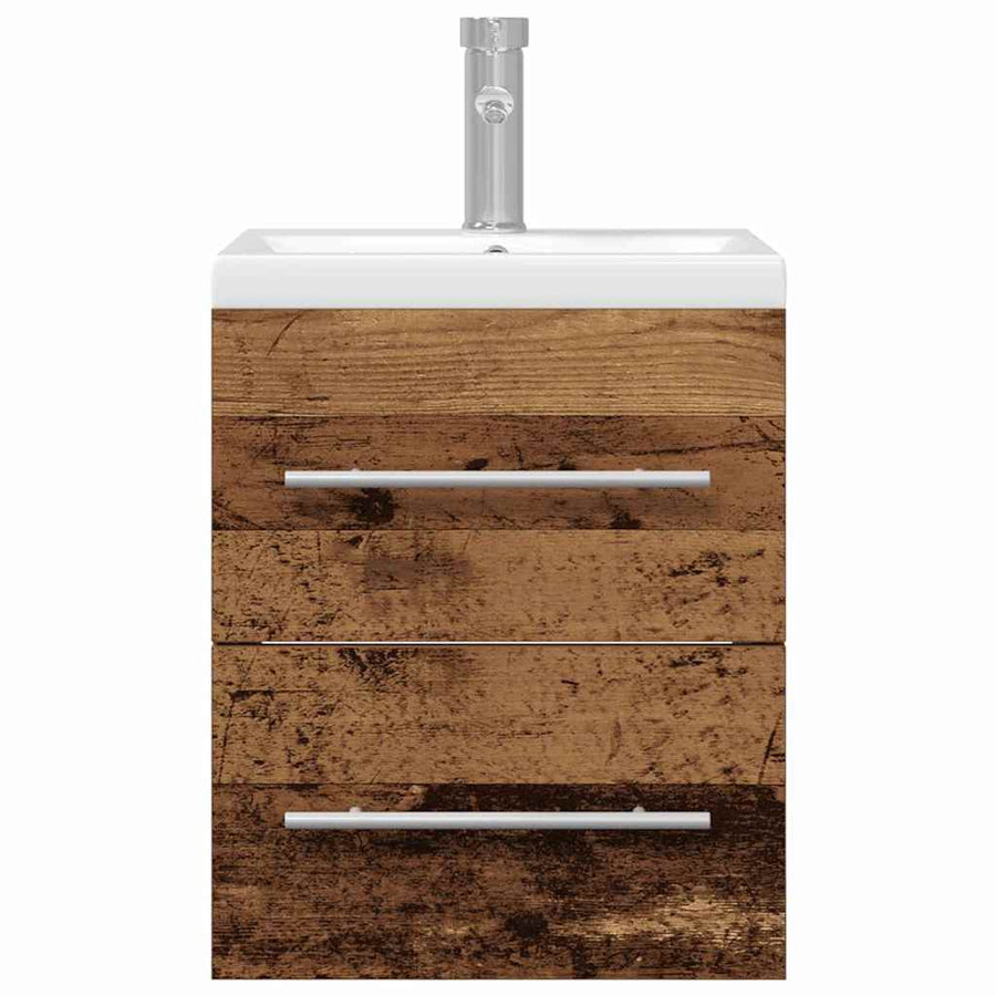 Badkamertenk te kast met lade Oud Hout 41 x 38,5 x 48 cm