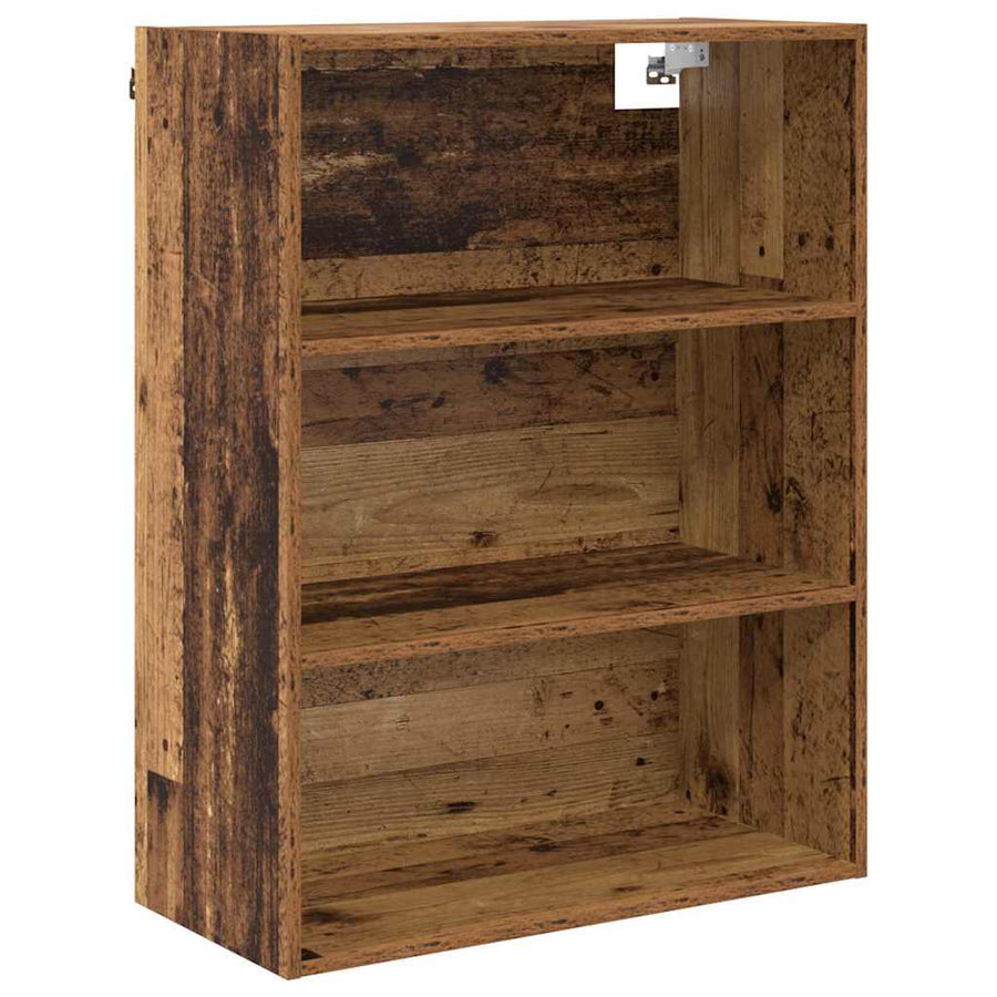 Hoge kast Oud Hout 69,5 x 34 x 180 cm Geengineerd Hout en Glas