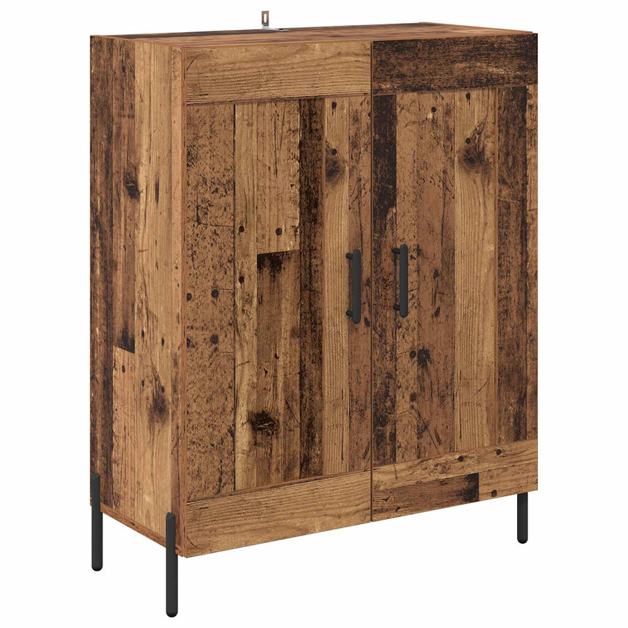 Highboard Oud Hout 69,5 x 34 x 180 cm Bewerkt hout