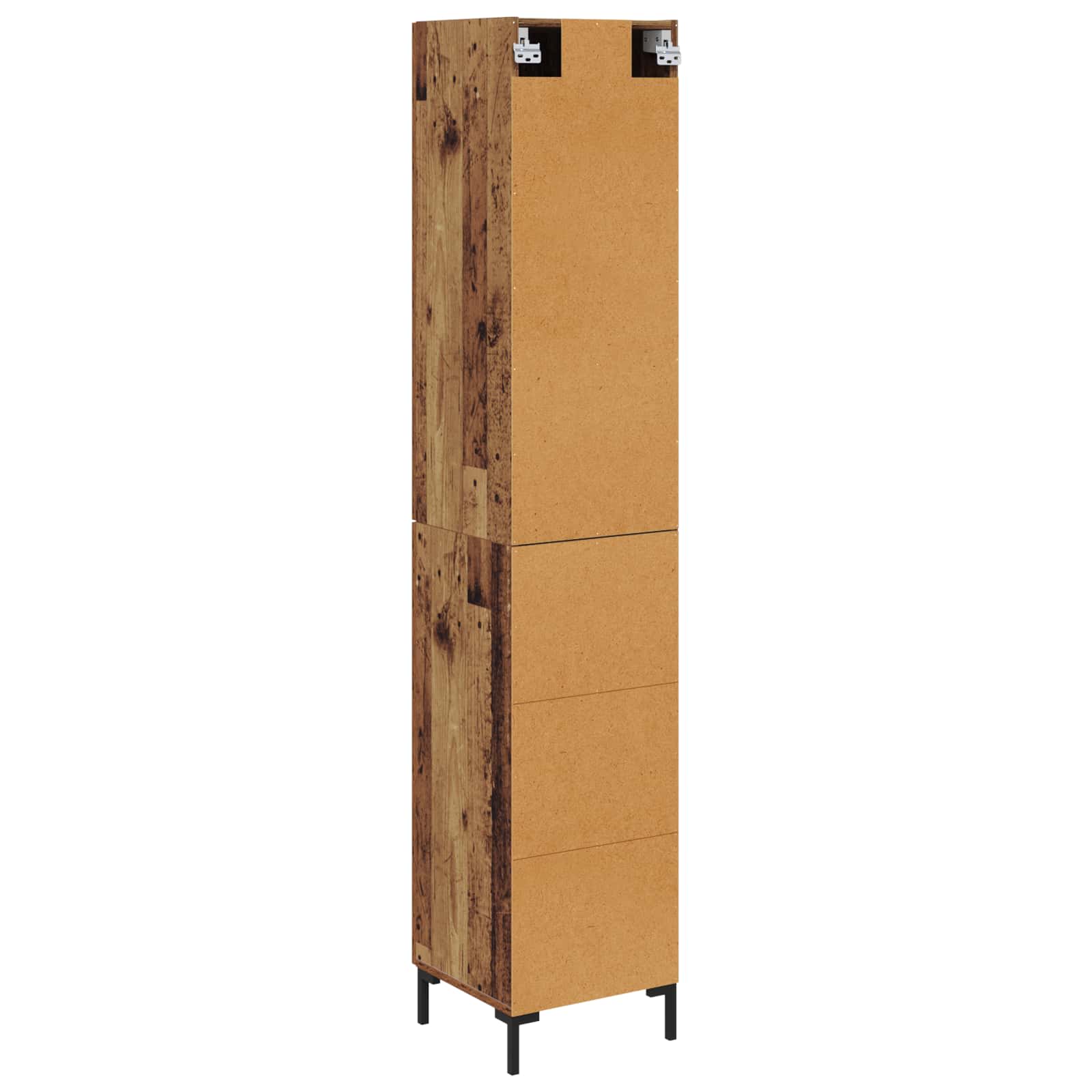 Hoge kast Oud Hout 69,5 x 34 x 180 cm Bewerkt hout