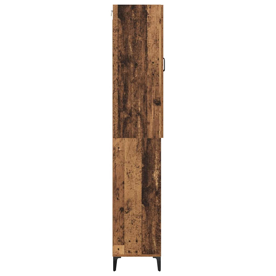 Highboard Oud Hout 69,5 x 34 x 180 cm Bewerkt hout