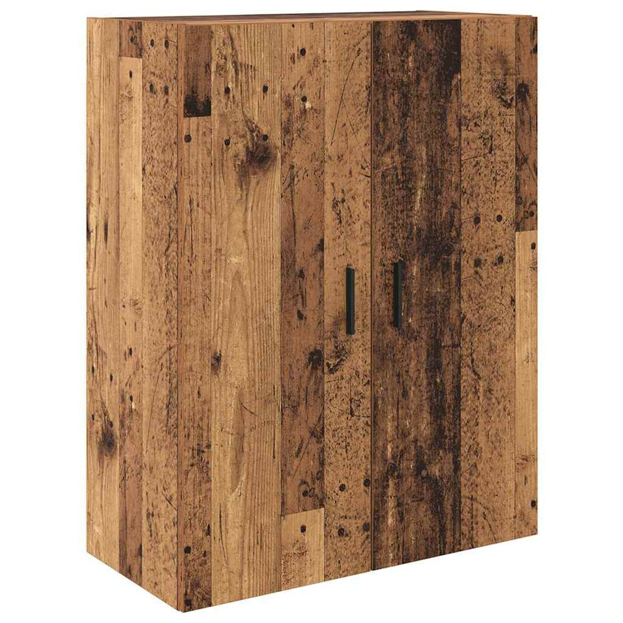 Hoge kast Oud Hout 69,5 x 34 x 180 cm Geengineerd Hout en Glas