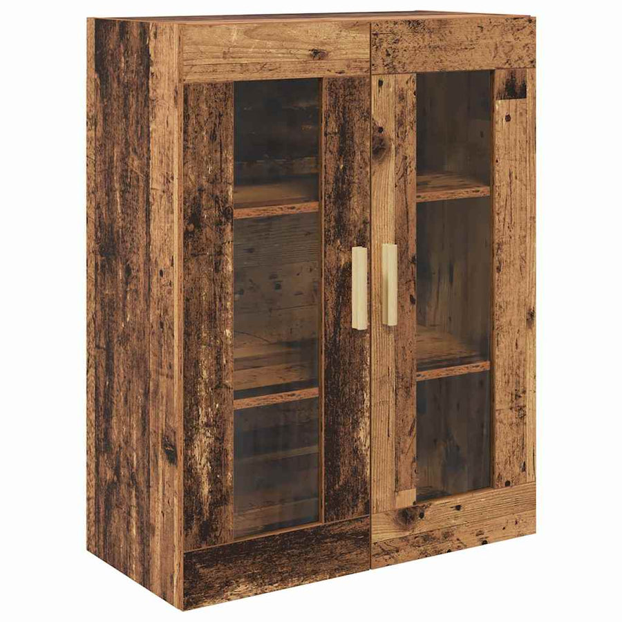 Hoge kast met lade Oud Hout 69,5 x 34 x 180 cm Bewerkt hout