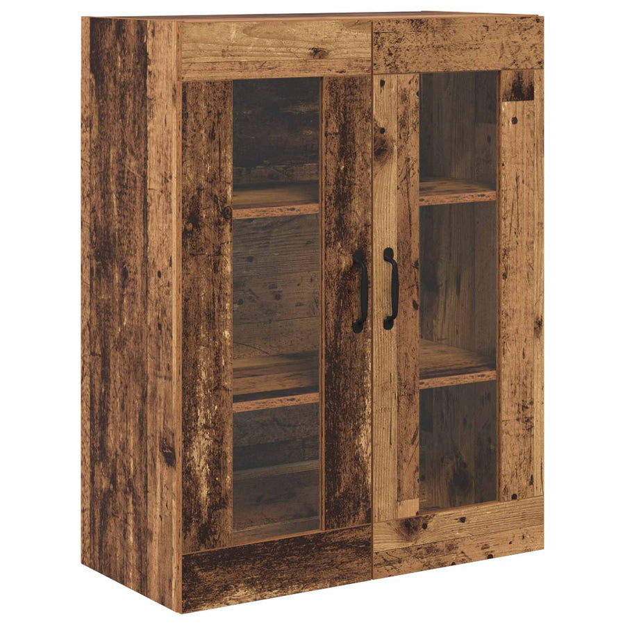 Highboard met lade Oud Hout 69,5 x 34 x 180 cm Bewerkt hout