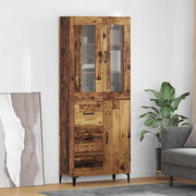 Highboard 69,5x34x180 cm bewerkt hout oud hout