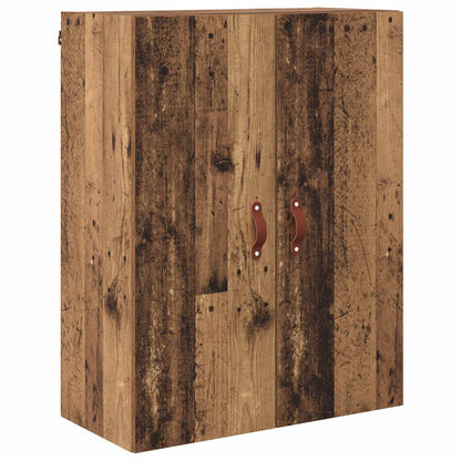 Highboard met lade Oud Hout 69,5 x 34 x 180 cm Bewerkt hout