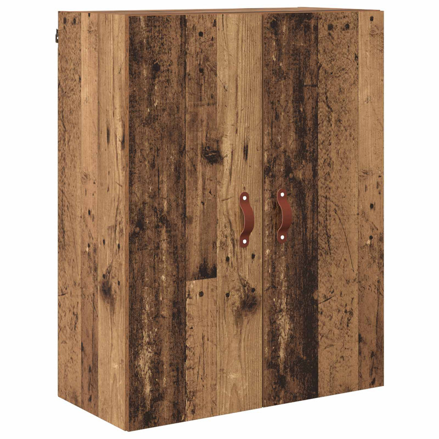 Highboard met lade Oud Hout 69,5 x 34 x 180 cm Bewerkt hout