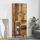 Highboard with drawer Old Wood 69.5 x 34 x 180 cm Treated wood