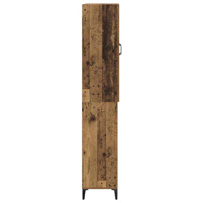 Highboard Oud Hout 69,5 x 34 x 180 cm Bewerkt hout