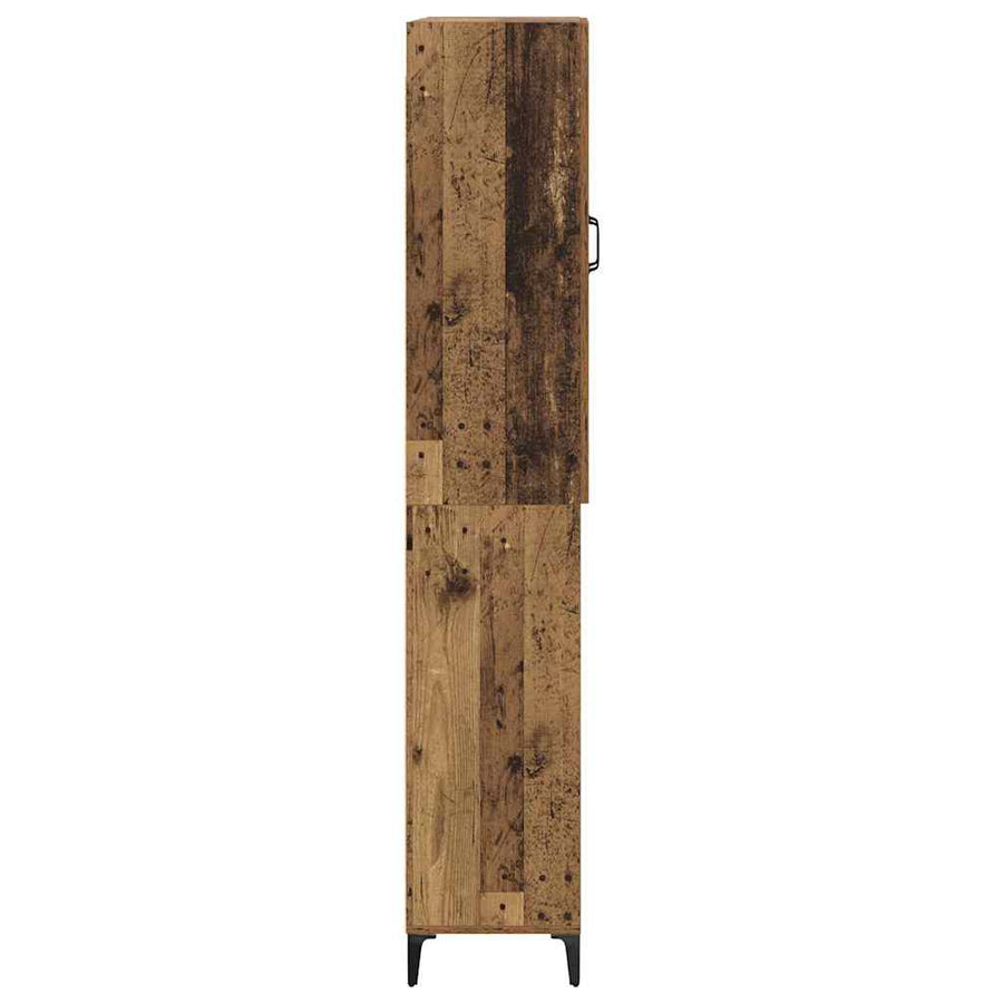 Highboard Oud Hout 69,5 x 34 x 180 cm Bewerkt hout
