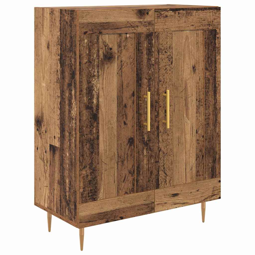 Highboard Oud Hout 69,5 x 34 x 180 cm Bewerkt hout