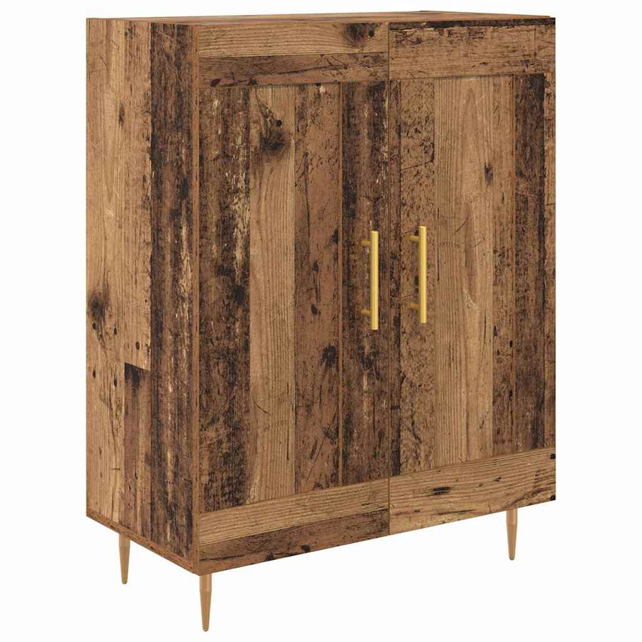Highboard Oud Hout 69,5 x 34 x 180 cm Bewerkt hout