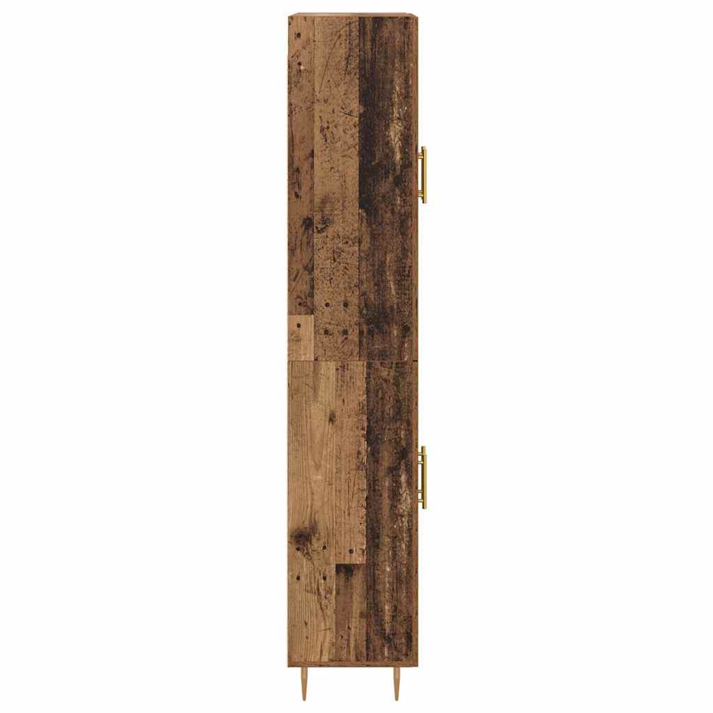 Highboard Oud Hout 69,5 x 34 x 180 cm Bewerkt hout