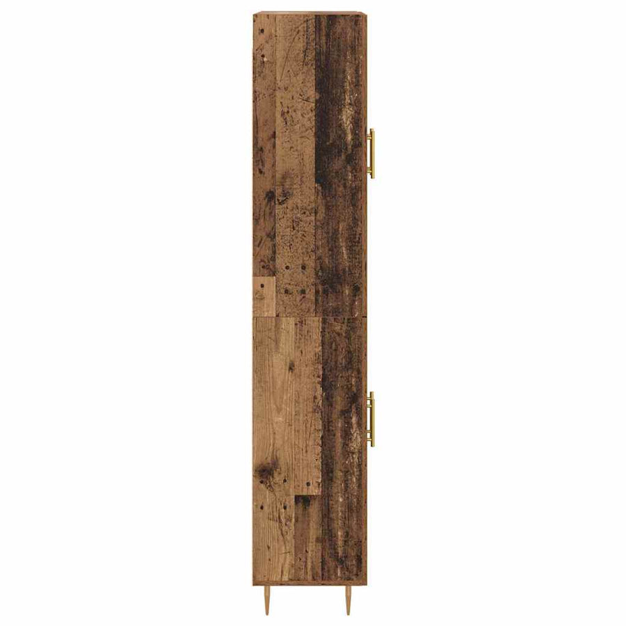 Highboard Oud Hout 69,5 x 34 x 180 cm Bewerkt hout