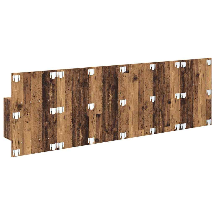Hoofdbord Met Kast met lade 3 pcs Oud Hout Bewerkt hout