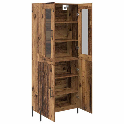 Highboard Oud Hout 69,5 x 34 x 180 cm Bewerkt hout