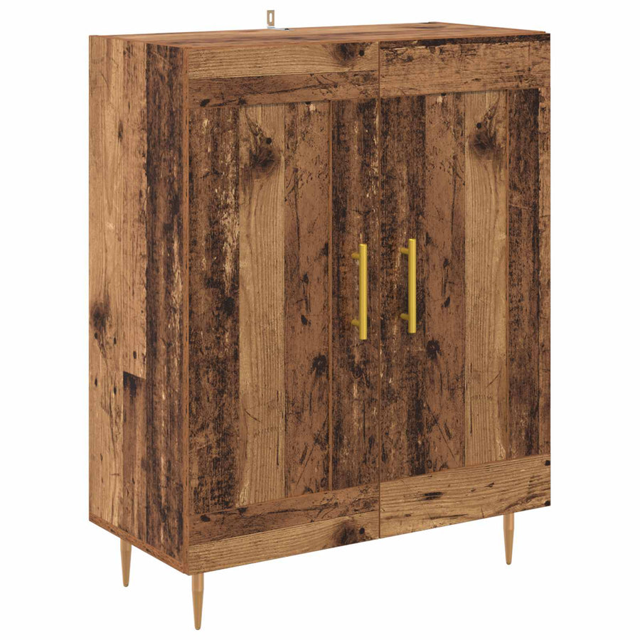 Hoge kast Oudhout 69,5 x 34 x 180 cm Bewerkt hout