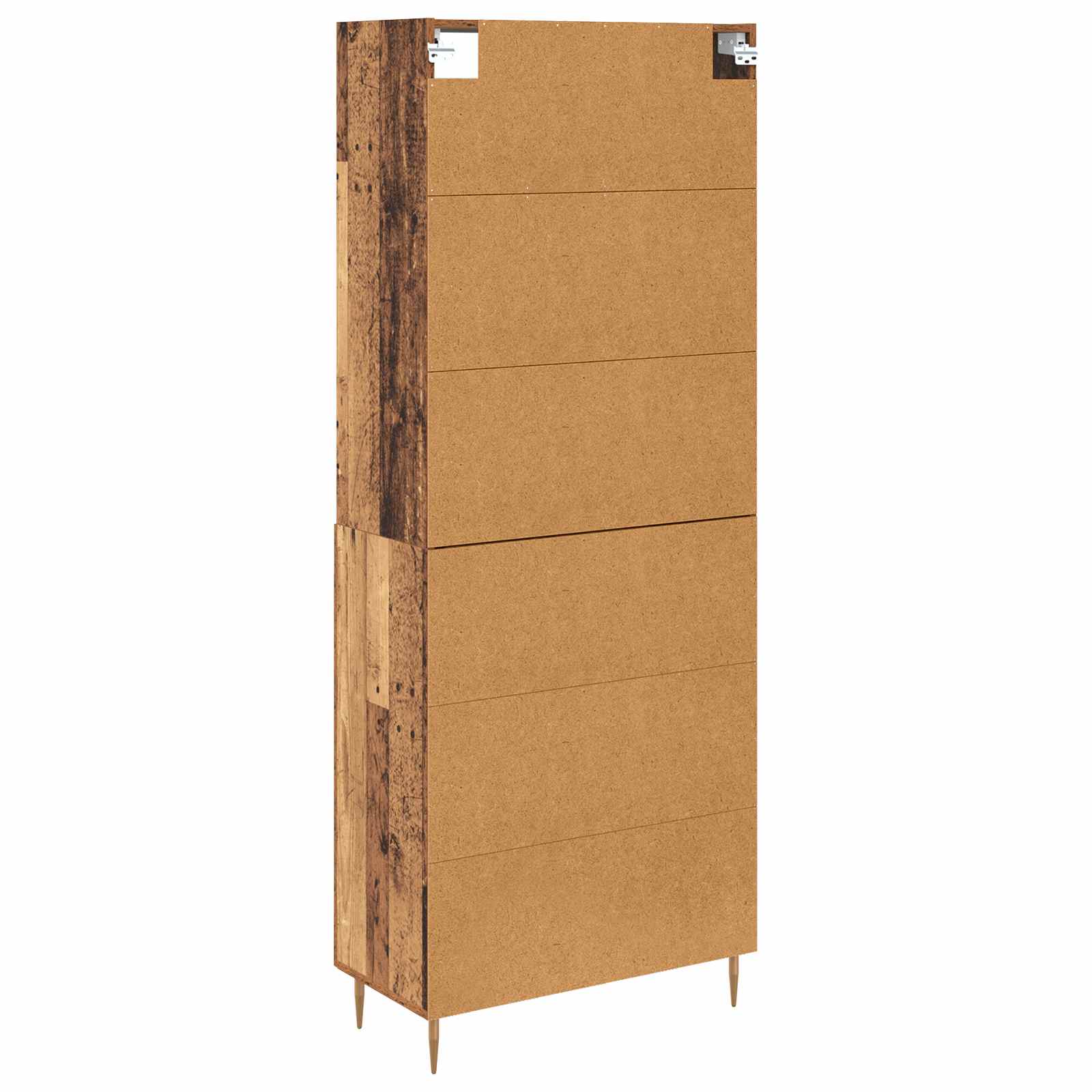 Hoge kast Oudhout 69,5 x 34 x 180 cm Bewerkt hout