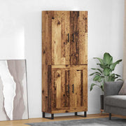 Hoge kast 69,5x34x180 cm oud hout