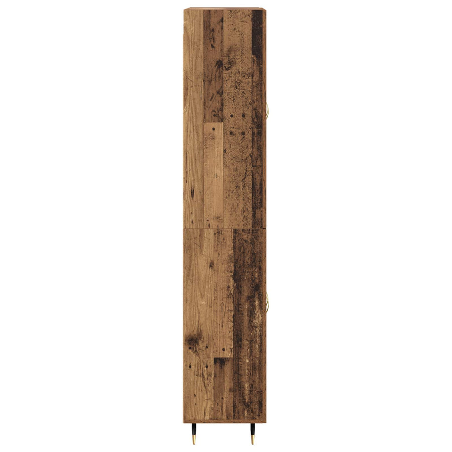 Highboard Oud Hout 69,5 x 34 x 180 cm Bewerkt hout