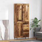 Tall cabinet with drawer 2 pcs Old Wood Treated wood