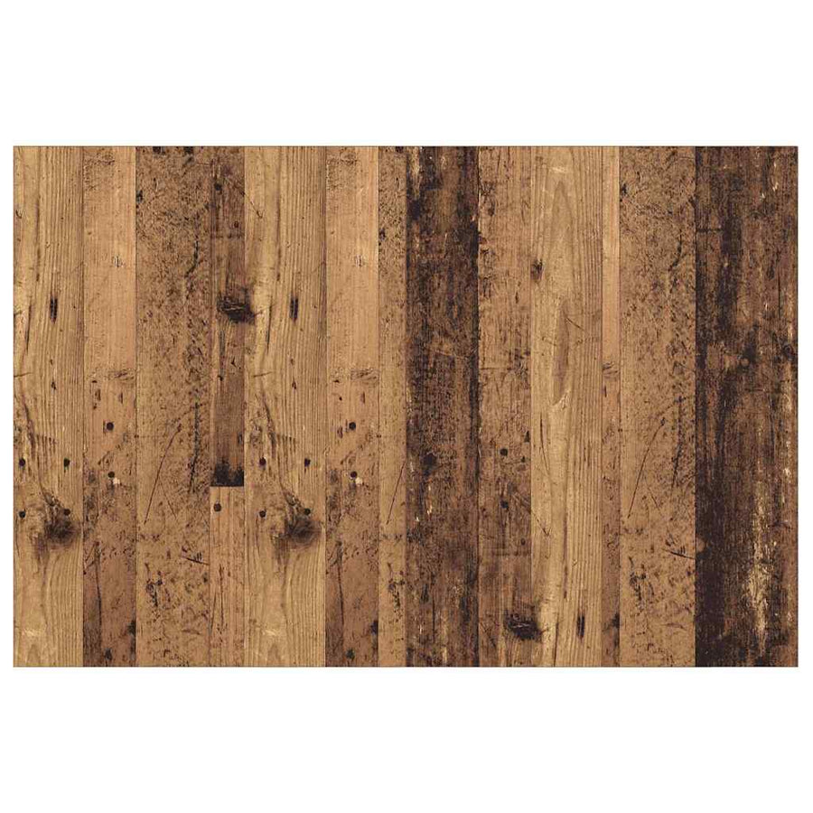 Hoofdbord Met Kast met lade 3 pcs Oud Hout Bewerkt hout