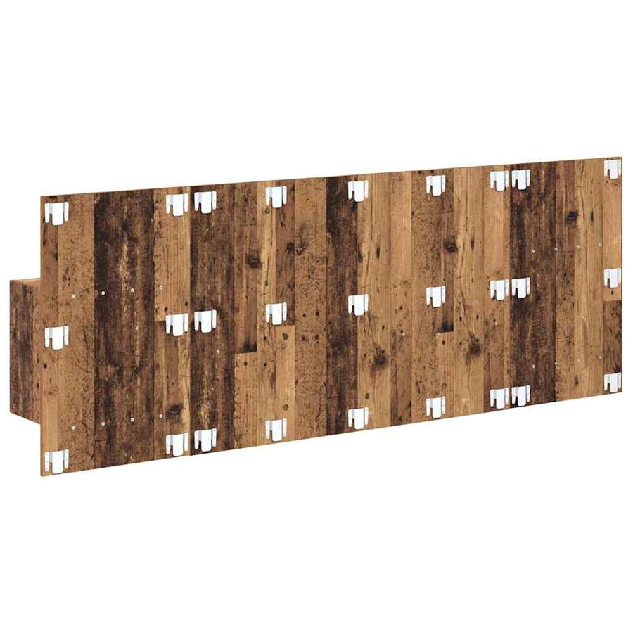 Hoofdbord Met Kast met lade 3 pcs Oud Hout Bewerkt hout