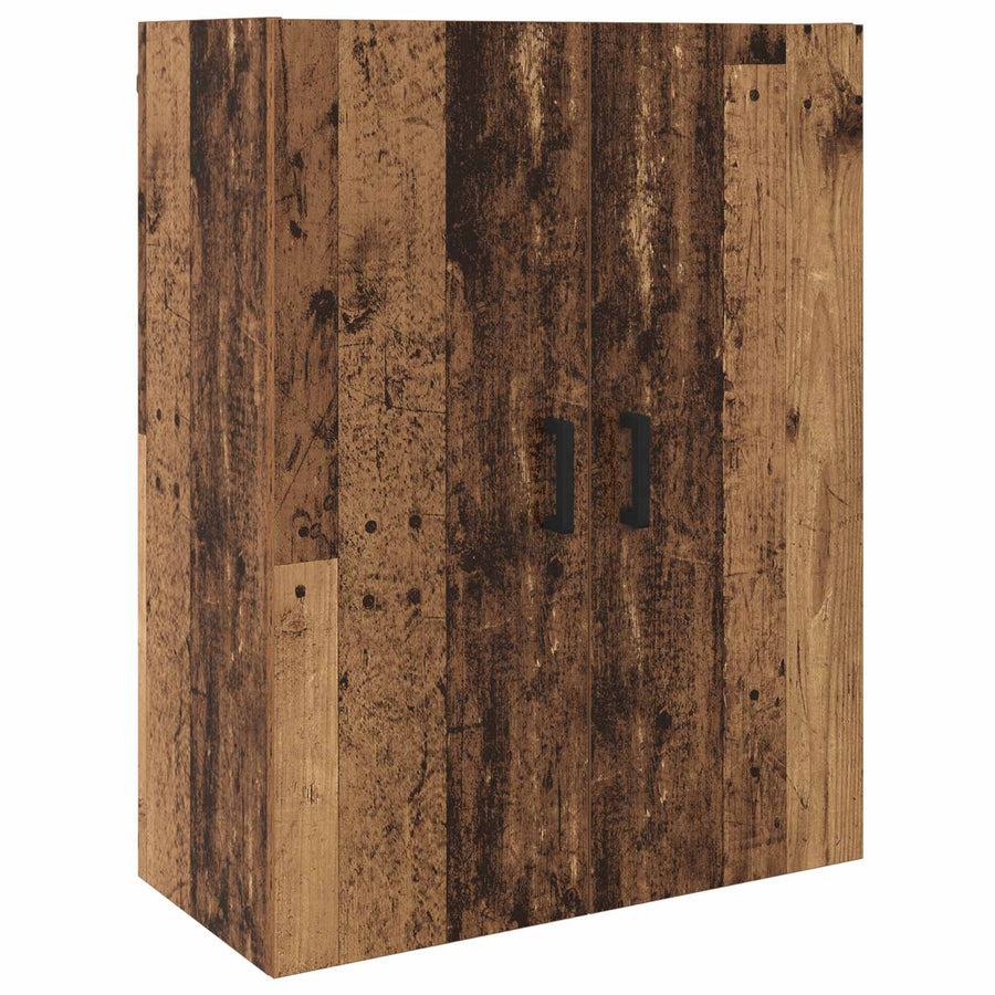 Highboard met lade Oud Hout 69,5 x 34 x 180 cm Bewerkt hout
