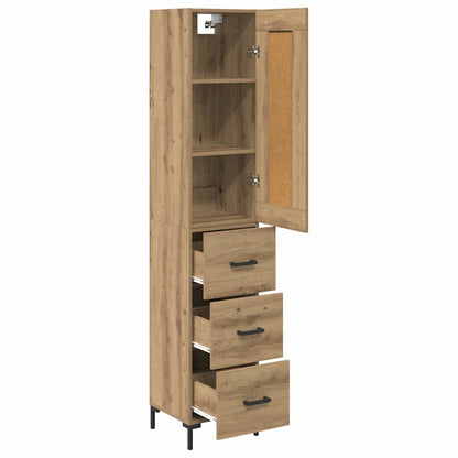 Highboard Artisan Eiken 34,5 x 34 x 180 cm Bewerkt hout