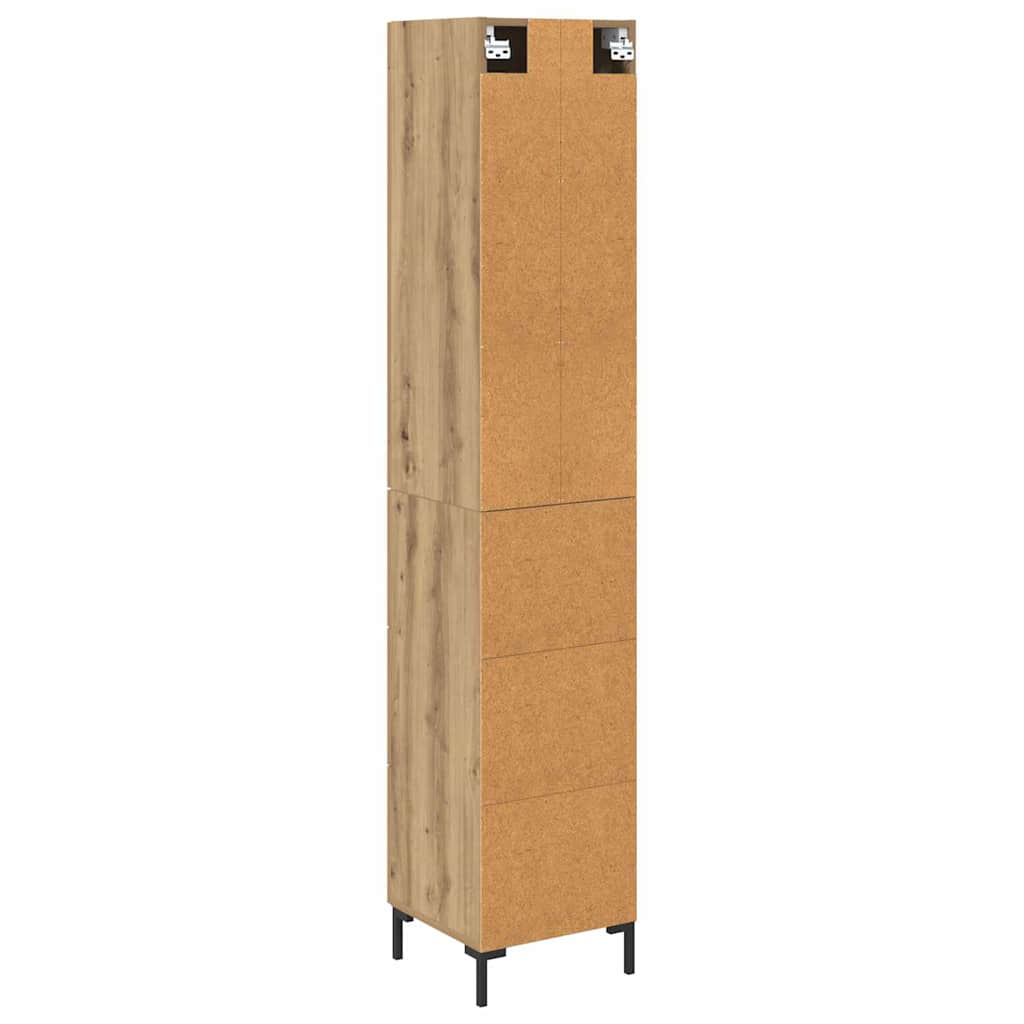 Highboard Artisan Eiken 34,5 x 34 x 180 cm Bewerkt hout