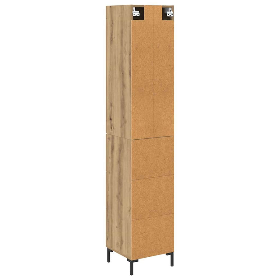Highboard Artisan Eiken 34,5 x 34 x 180 cm Bewerkt hout