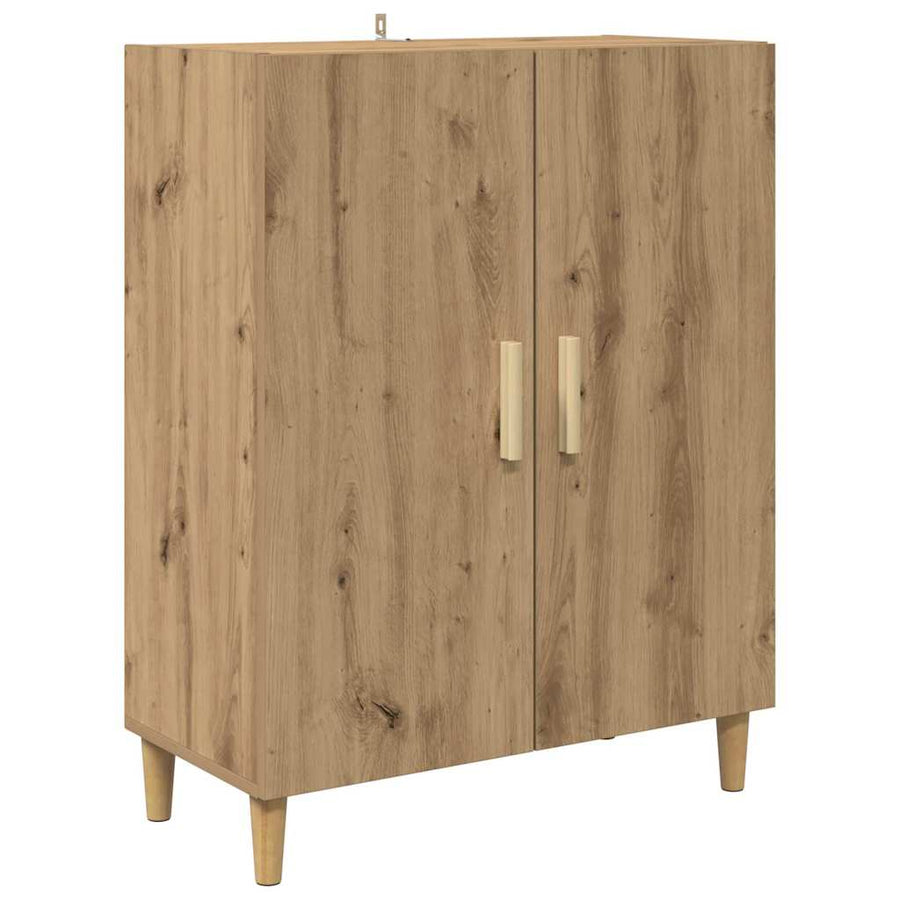 Highboard artisanaal eikenkleurig 69,5 x 34 x 180 cm