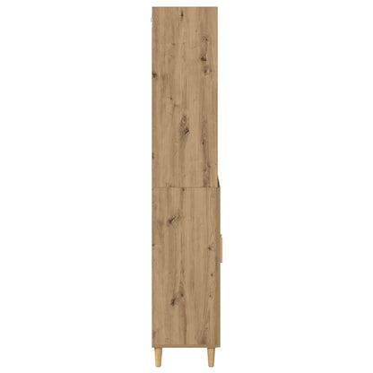 Highboard artisanaal eikenkleurig 69,5 x 34 x 180 cm