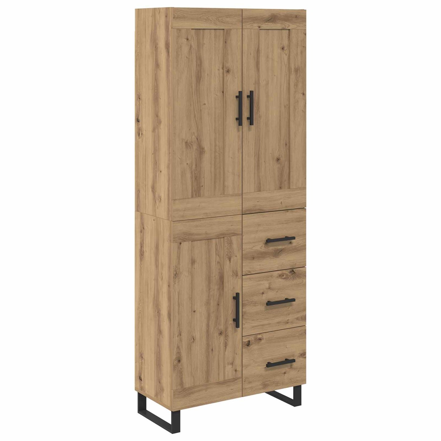 Hoge kast Artisan Eiken 69,5 x 34 x 180 cm Bewerkt hout