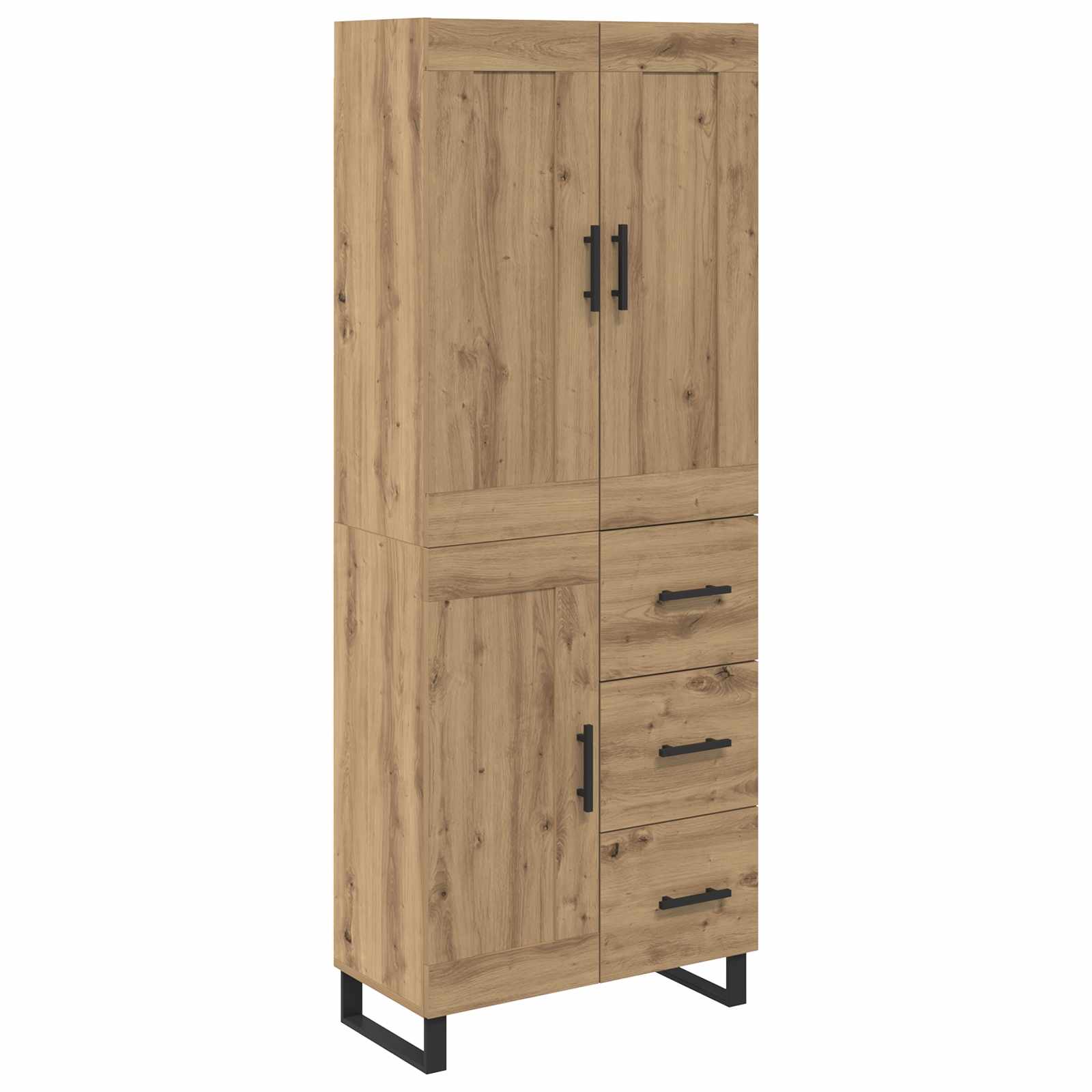 Hoge kast Artisan Eiken 69,5 x 34 x 180 cm Bewerkt hout