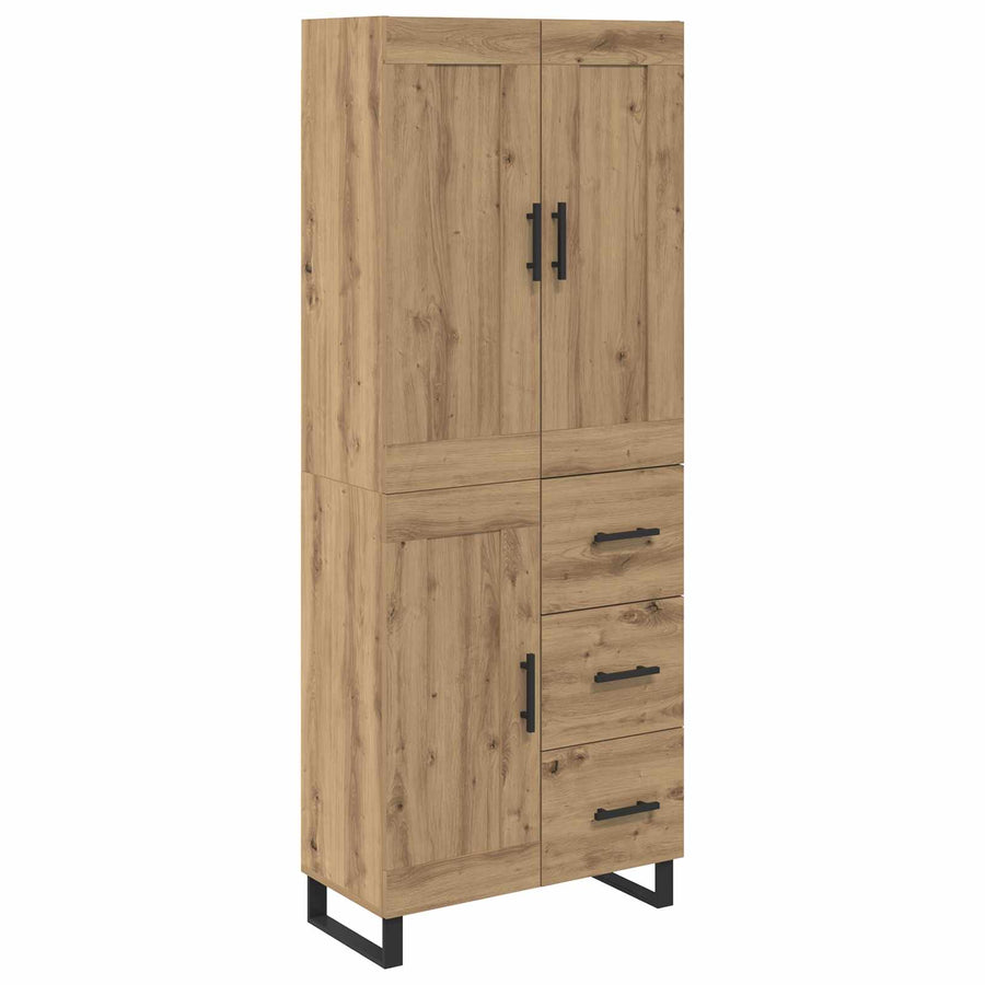 Hoge kast Artisan Eiken 69,5 x 34 x 180 cm Bewerkt hout