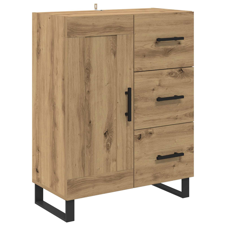 Hoge kast Artisan Eiken 69,5 x 34 x 180 cm Bewerkt hout