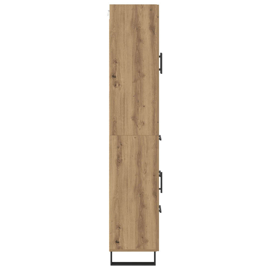 Hoge kast Artisan Eiken 69,5 x 34 x 180 cm Bewerkt hout