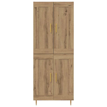 Hoge kast Artisan Eiken 69,5 x 34 x 180 cm Bewerkt hout