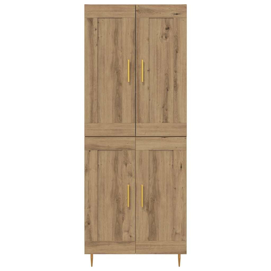 Hoge kast Artisan Eiken 69,5 x 34 x 180 cm Bewerkt hout