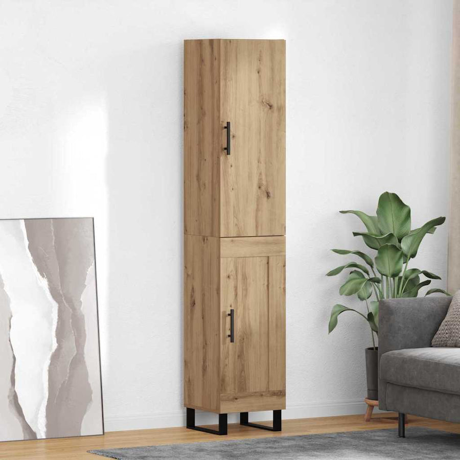 Highboard Artisan Eiken 34,5 x 34 x 180 cm Bewerkt hout