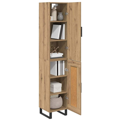 Highboard Artisan Eiken 34,5 x 34 x 180 cm Bewerkt hout