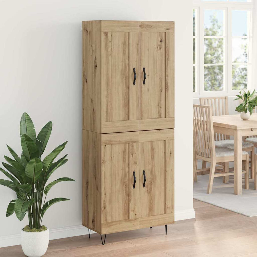 Highboard Artisan Eiken 69,5 x 34 x 180 cm Bewerkt hout