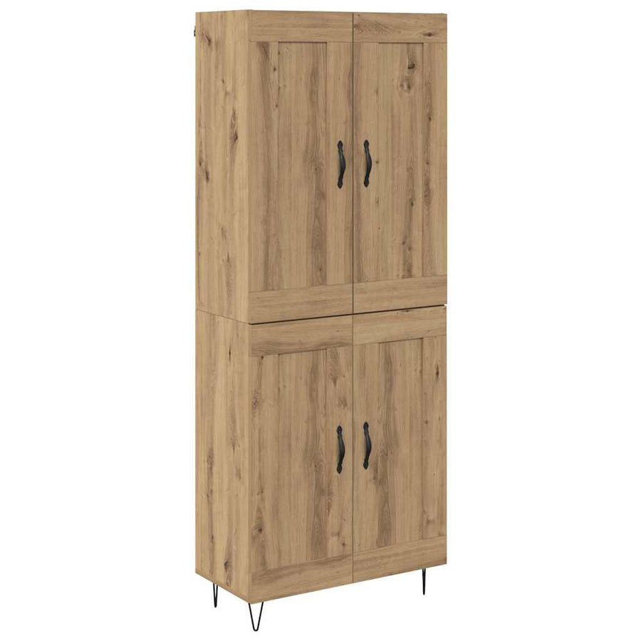 Highboard Artisan Eiken 69,5 x 34 x 180 cm Bewerkt hout