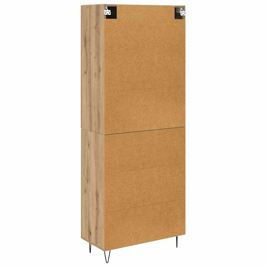 Highboard Artisan Eiken 69,5 x 34 x 180 cm Bewerkt hout