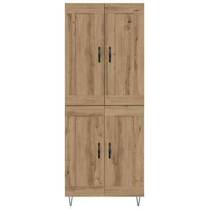 Highboard Artisan Eiken 69,5 x 34 x 180 cm Bewerkt hout
