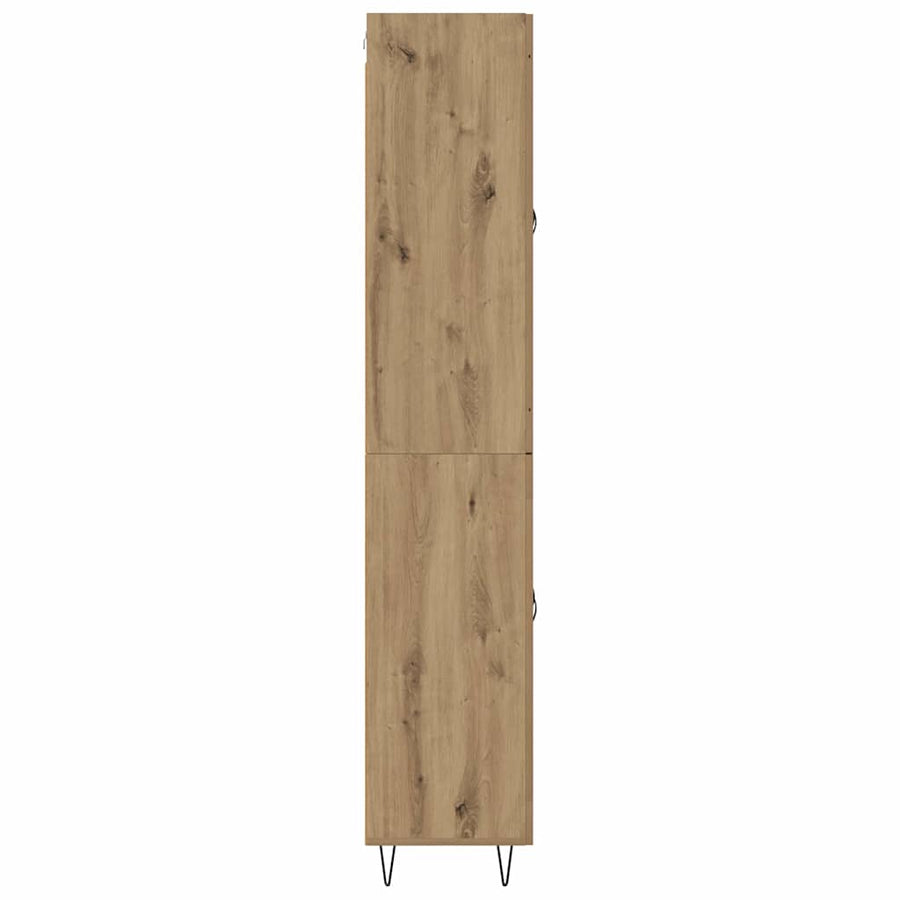 Highboard Artisan Eiken 69,5 x 34 x 180 cm Bewerkt hout